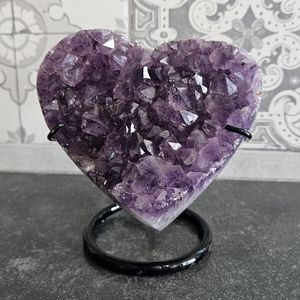 Amethyst Heart Cluster & Stand